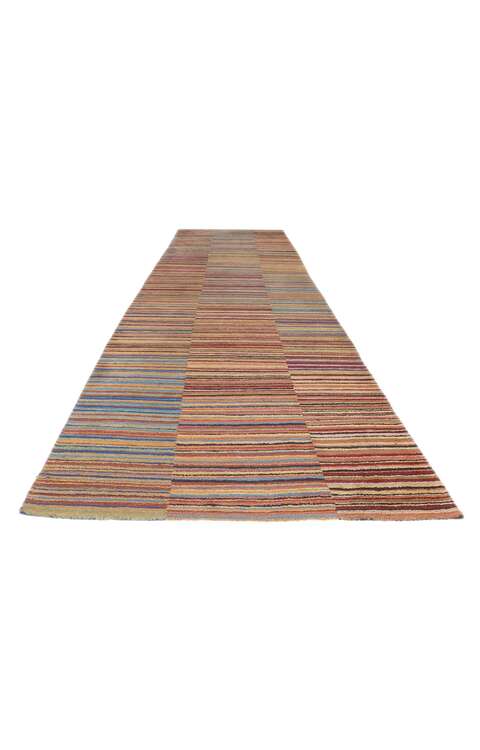 3 x 10 Colorful Striped Tibetan Runner Rug 78531