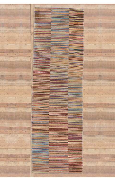 3 x 10 Colorful Striped Tibetan Runner Rug 78531