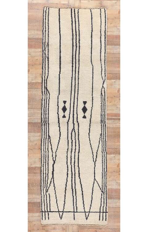 3 x 11 Modern Moroccan Runner 81018