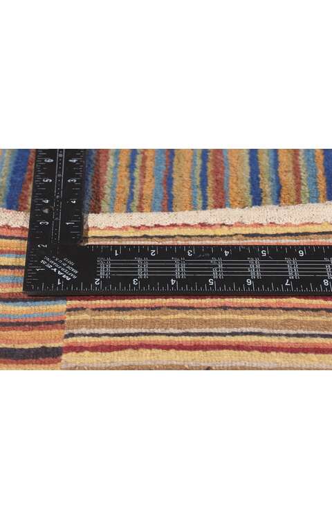 3 x 17 Colorful Striped Tibetan Runner Rug 78534