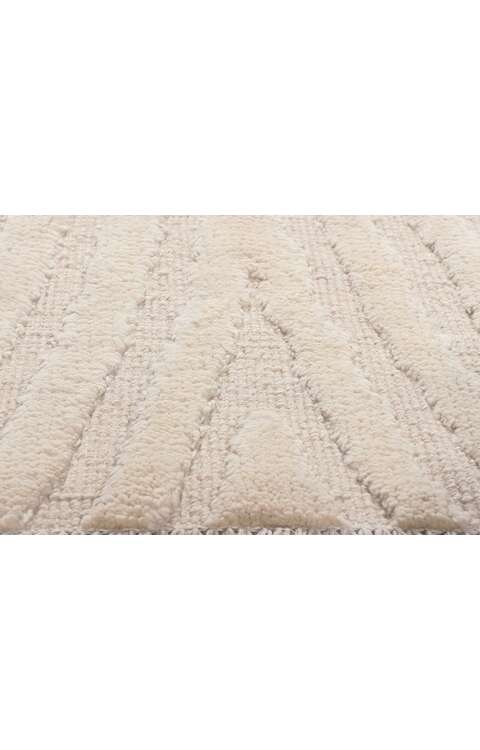 3 x 5 Small Ivory Moroccan Modern Rug 81016