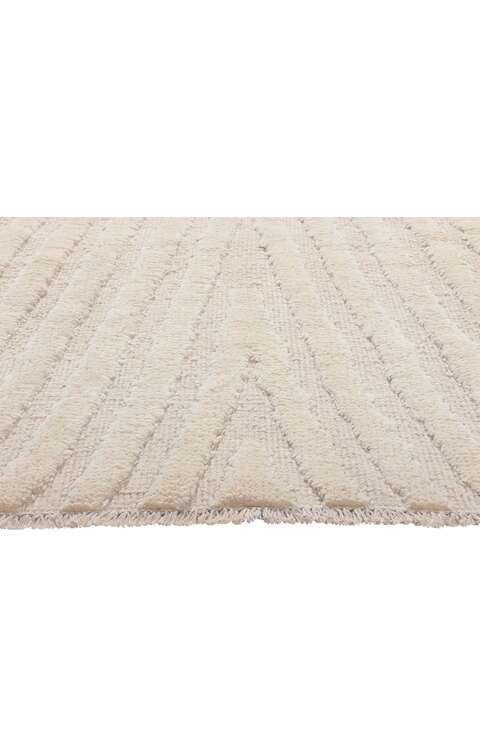 3 x 5 Small Ivory Moroccan Modern Rug 81016