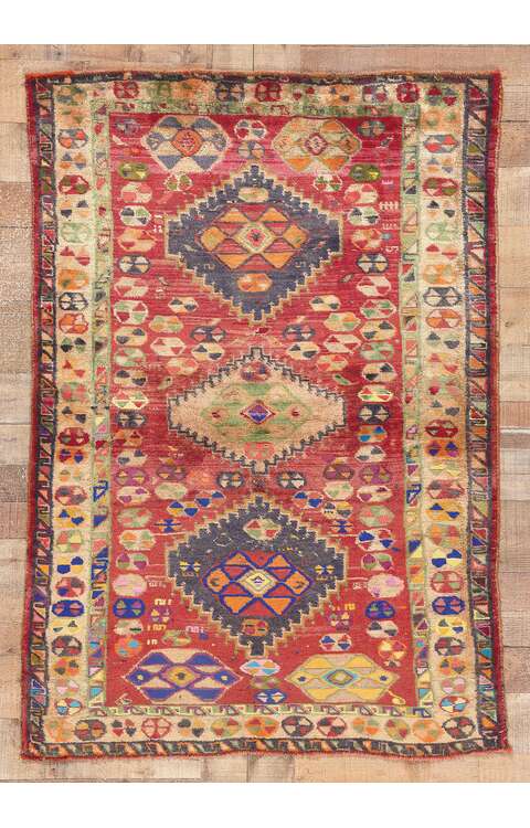 3 x 5 Vintage Persian Shiraz Rug 61255