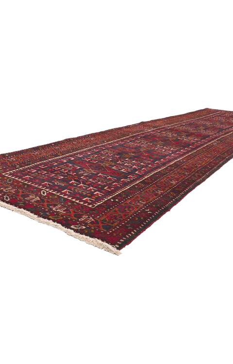 4 x 14 Antique Persian Heriz Runner 61254