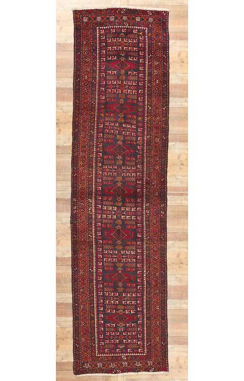 4 x 14 Antique Persian Heriz Runner 61254