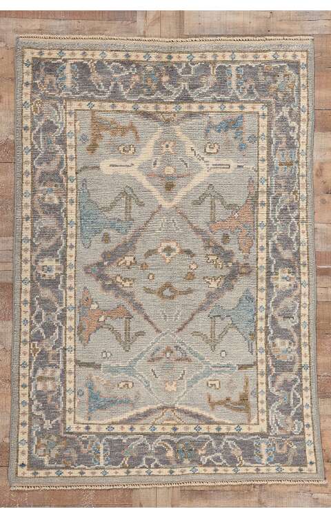 4 x 6 Small Modern Oushak Rug 80999
