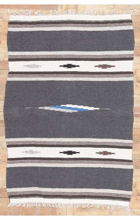 4 x 6 Vintage Mexican Kilim Rug 785514 x 6 Vintage Mexican Kilim Rug 78551