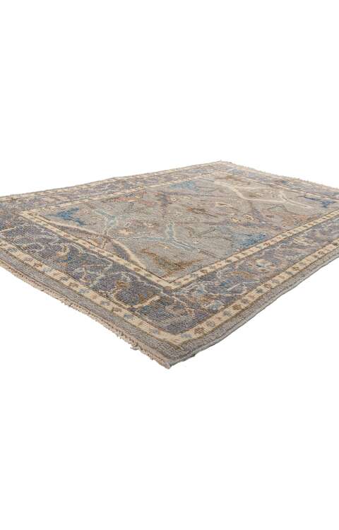 4 x 7 Earth-Tones Modern Oushak Rug 81001