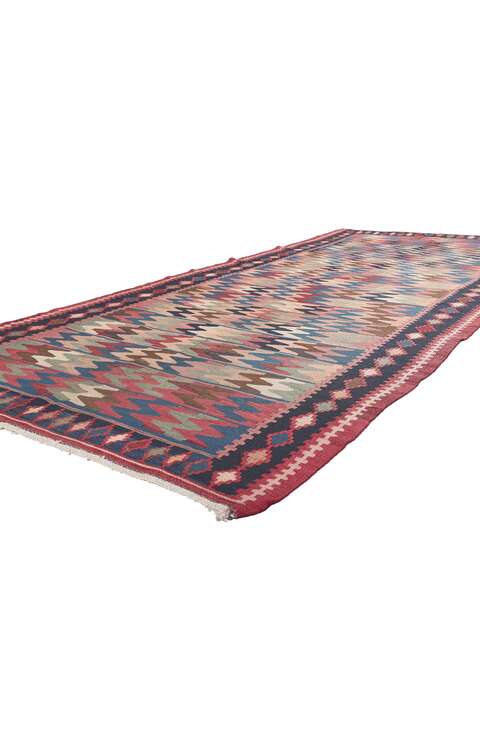 5 x 11 Vintage Persian Sofreh Kilim Rug 61240