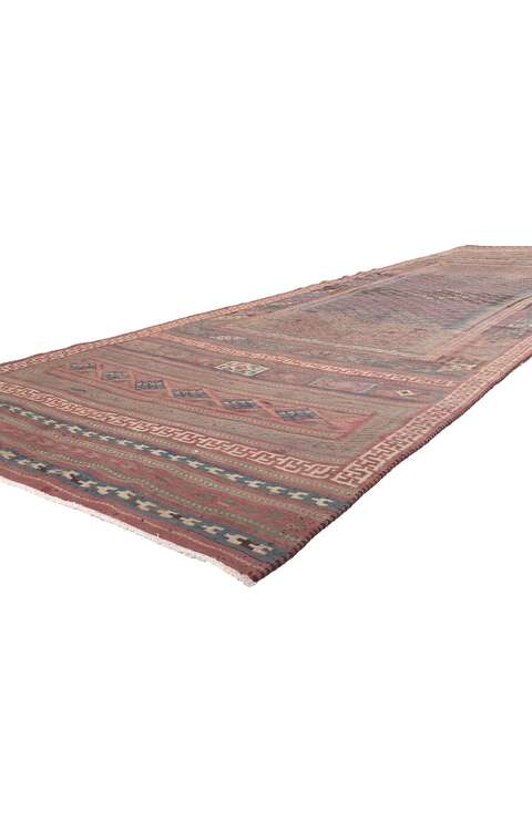 5 x 18 Vintage Persian Tribal Kilim Rug 61246