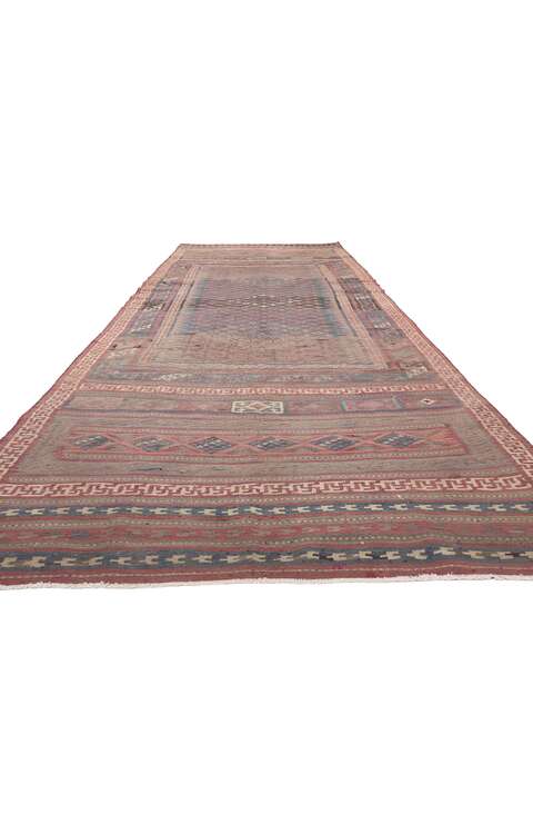 5 x 18 Vintage Persian Tribal Kilim Rug 61246