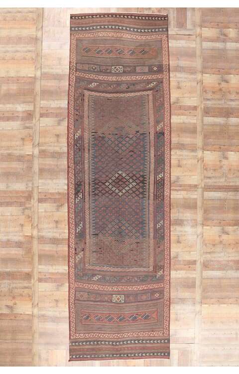 5 x 18 Vintage Persian Tribal Kilim Rug 61246