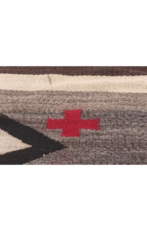5 x 5 Antique Ganado Navajo Rug 78559
