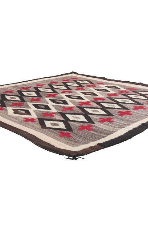 5 x 5 Antique Ganado Navajo Rug 78559