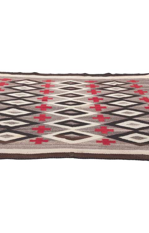 5 x 5 Antique Ganado Navajo Rug 78559