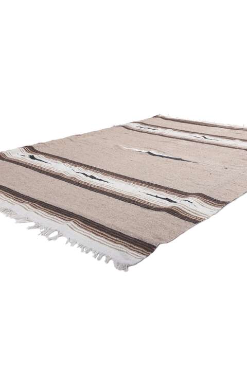 5 x 7 Vintage Mexican Serape Kilim Rug 78550
