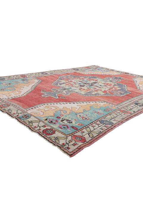 5 x 7 Vintage Turkish Oushak Rug 53865