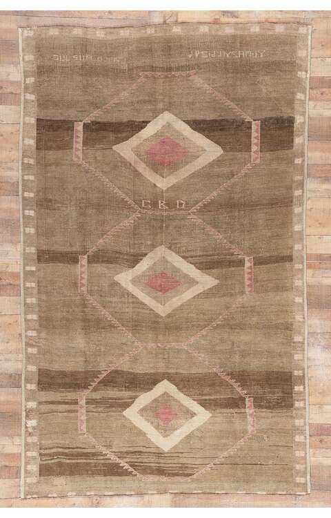 7 x 11 Vintage Turkish Kars Rug 53714
