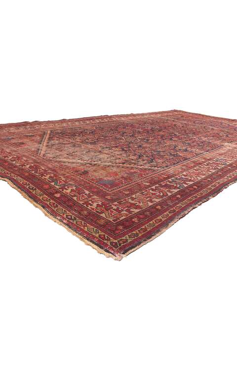 7 x 12 Antique Persian Malayer Rug 78548