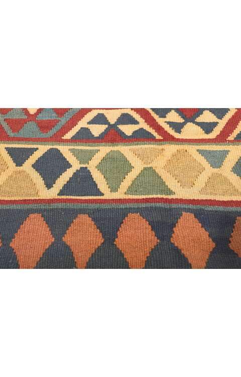 7 x 9 Vintage Persian Tribal Shiraz Kilim Rug 61232