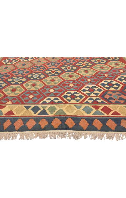 7 x 9 Vintage Persian Tribal Shiraz Kilim Rug 61232