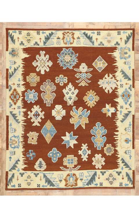 8 x 10 Oushak High-Low Rug 30895