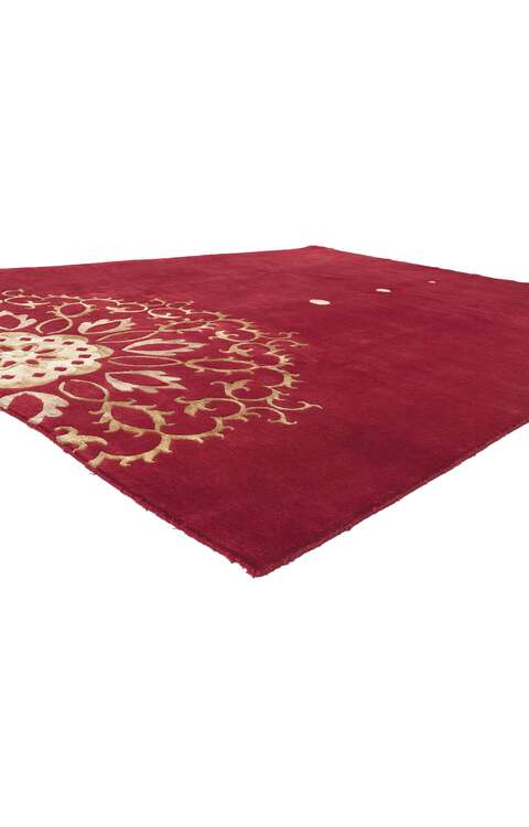 8 x 10 Red Chinese Floral Rug 78539