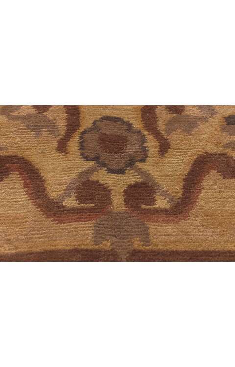 8 x 10 Earth-Tone Vintage Tibetan Rug 78458