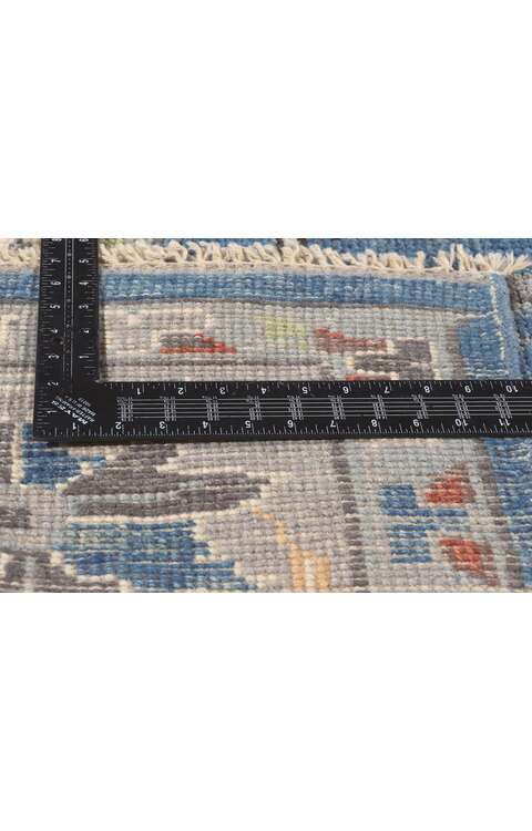 8 x 10 Modern Blue Oushak Rug 80990