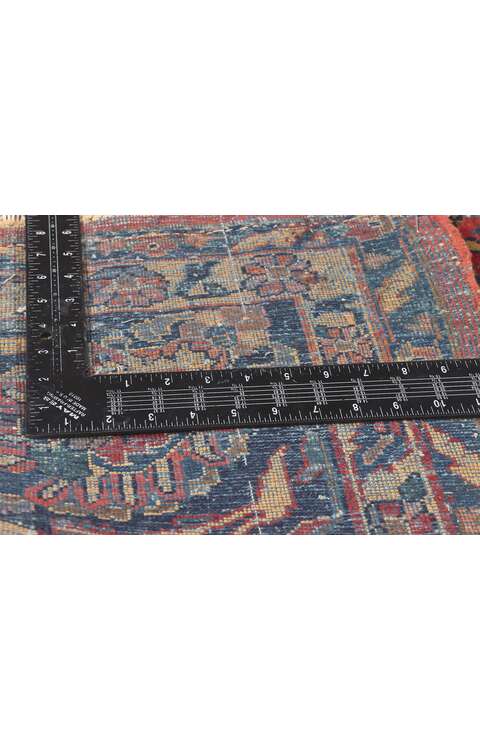 9 x 12 Antique Persian Sarouk Rug 78544