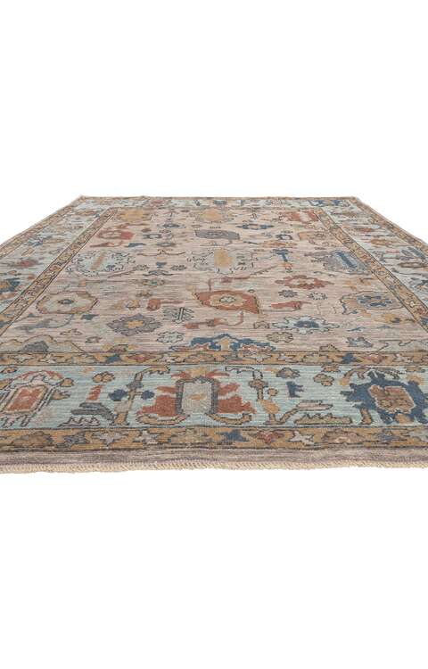 9 x 12 Modern Oushak Rug 81004