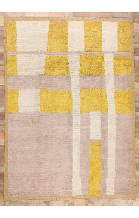 9 x 12 Modern Color Block Moroccan Rug 81014