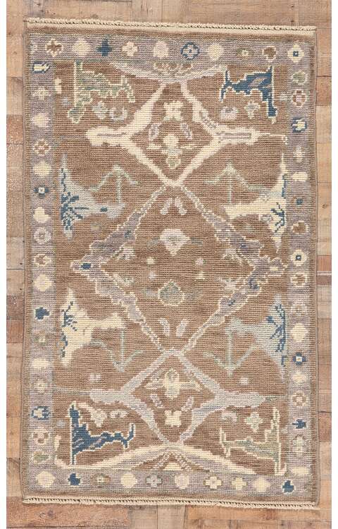 3 x 5 Small Modern Oushak Rug 81002