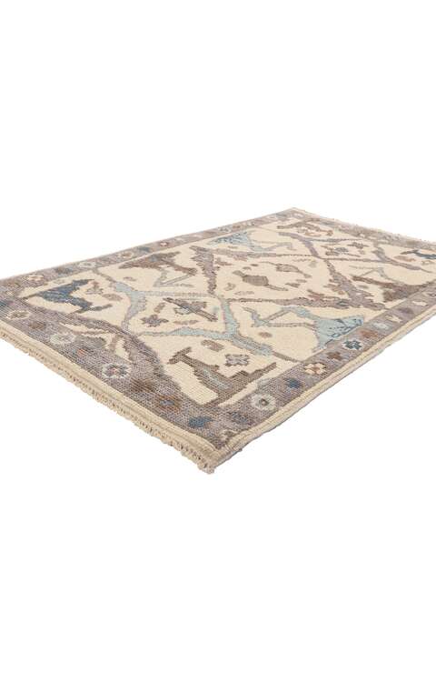 3 x 6 Small Modern Oushak Rug 80998