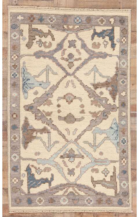 3 x 6 Small Modern Oushak Rug 80998