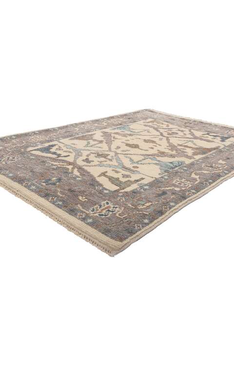 4 x 6 Modern Oushak Rug 80997