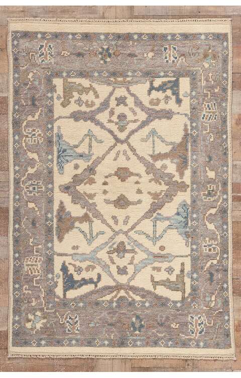 4 x 6 Modern Oushak Rug 80997