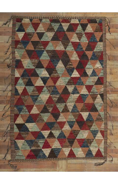 6 x 9 Earth-Tone Moroccan Rug 80787