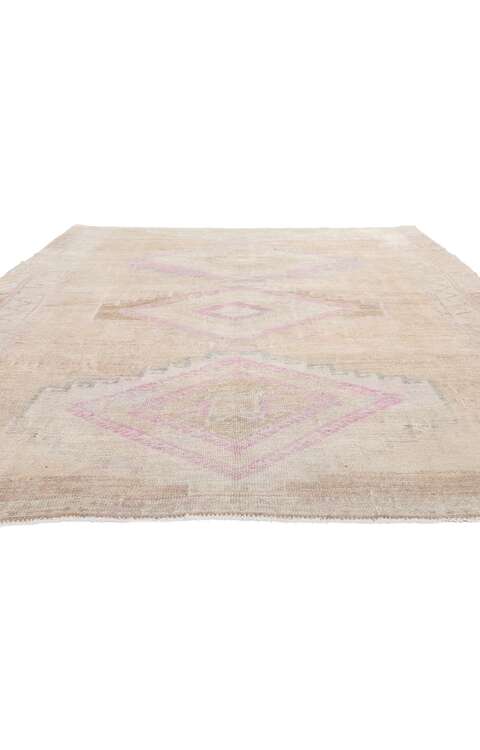 7 x 10 Vintage Muted Oushak Rug 53869